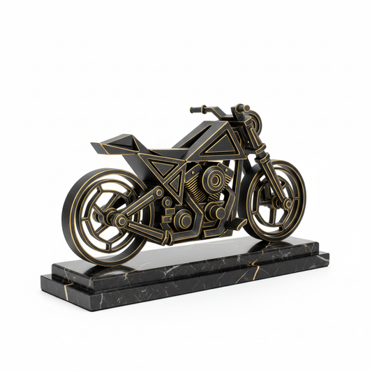 Escultura Artística Moto